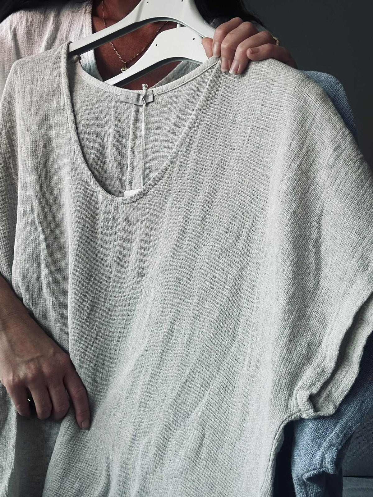 T-shirt Cozy en mélange de lin - Beige