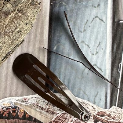 Barrettes à cheveux Marron - 2 pcs