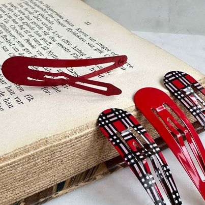 Barrettes Scottish Red - 4 pcs