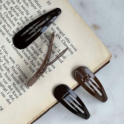 Barrettes Brown - 4pcs.