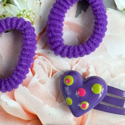 Set d’accessoires cheveux Frida - Violet