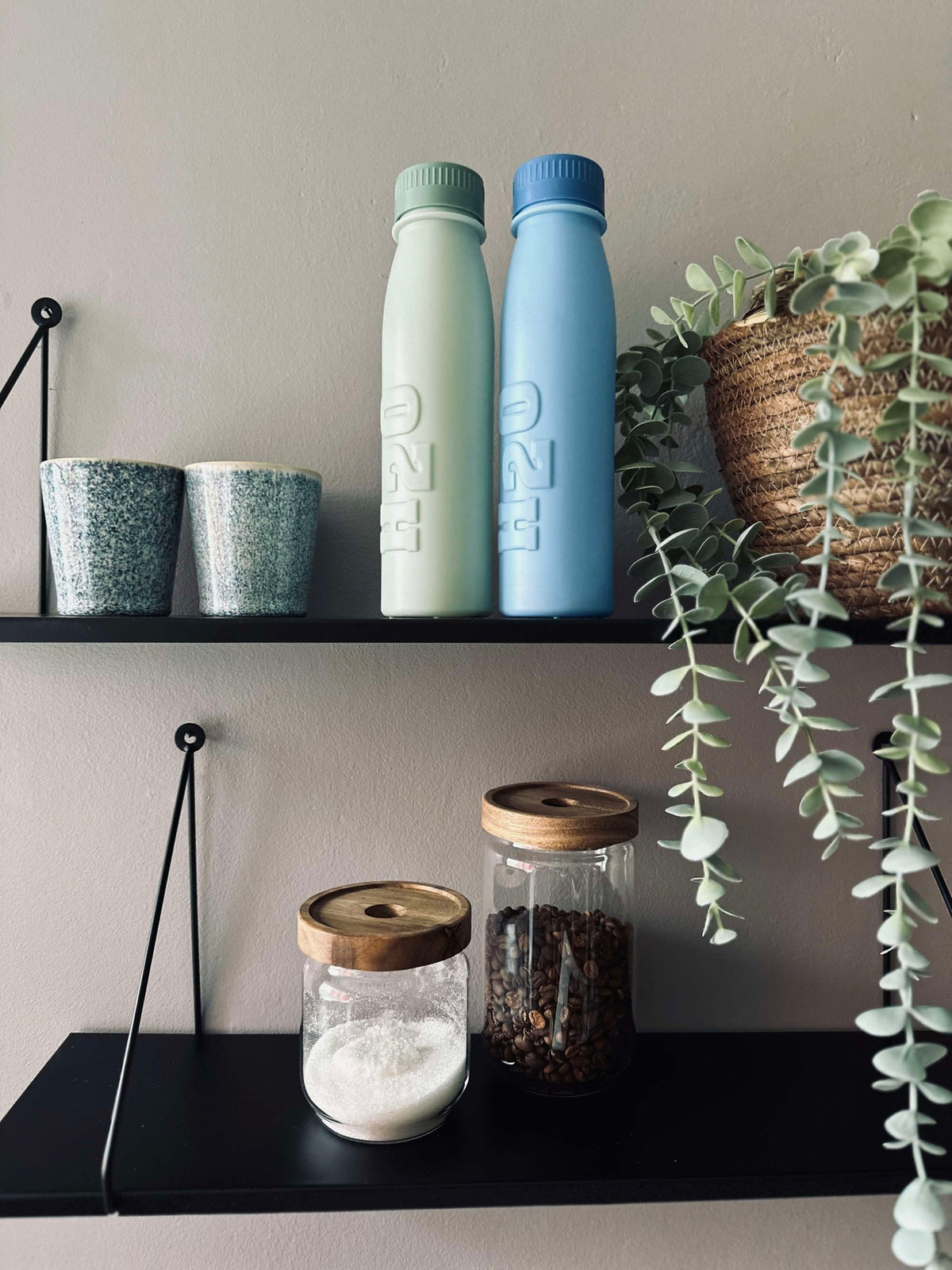 Bouteille H2O 500 ml - Mix vert / bleu