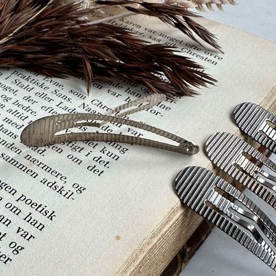 Barrettes à cheveux Silver Shine - 4 pcs