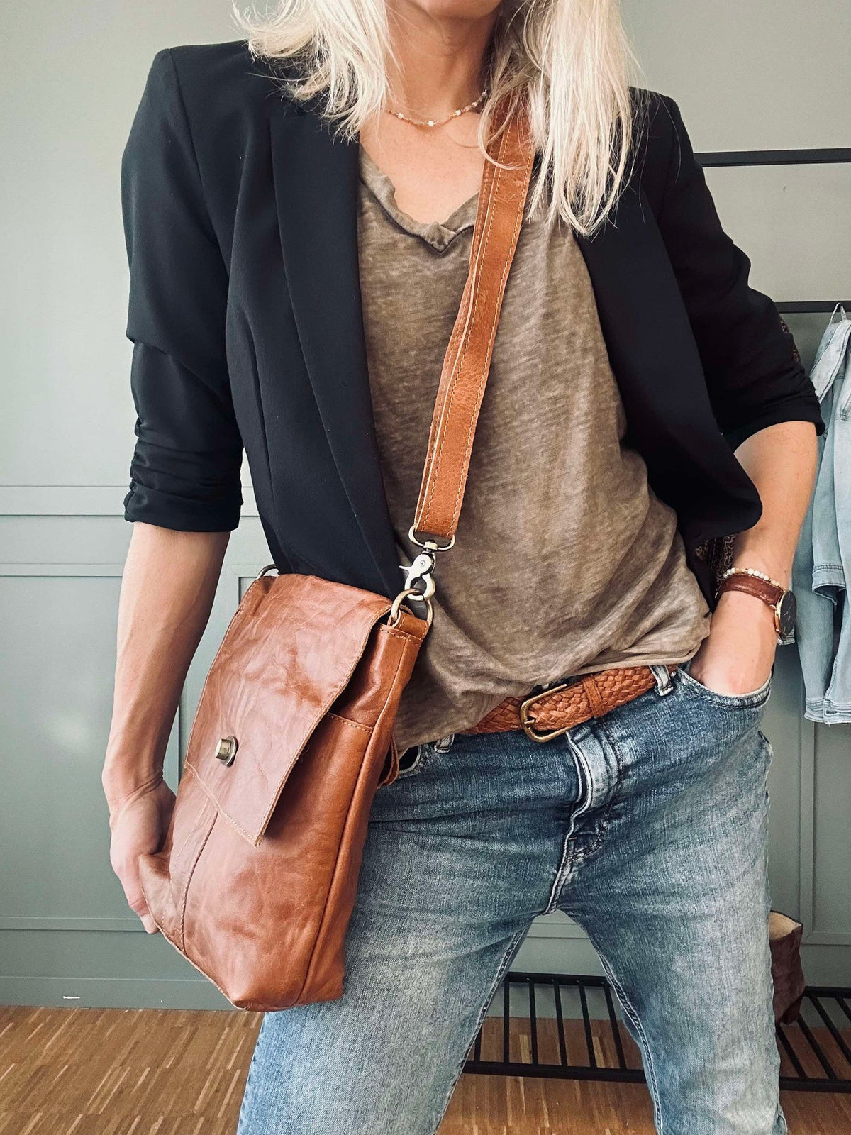 Sac crossover Lima Cognac