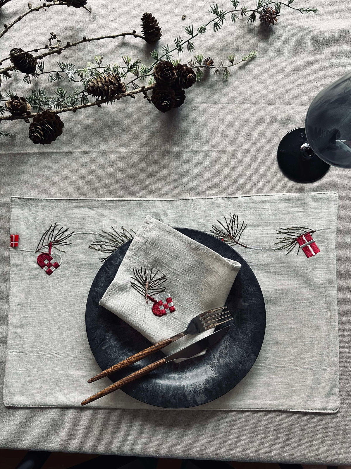 Serviette de table nostalgie