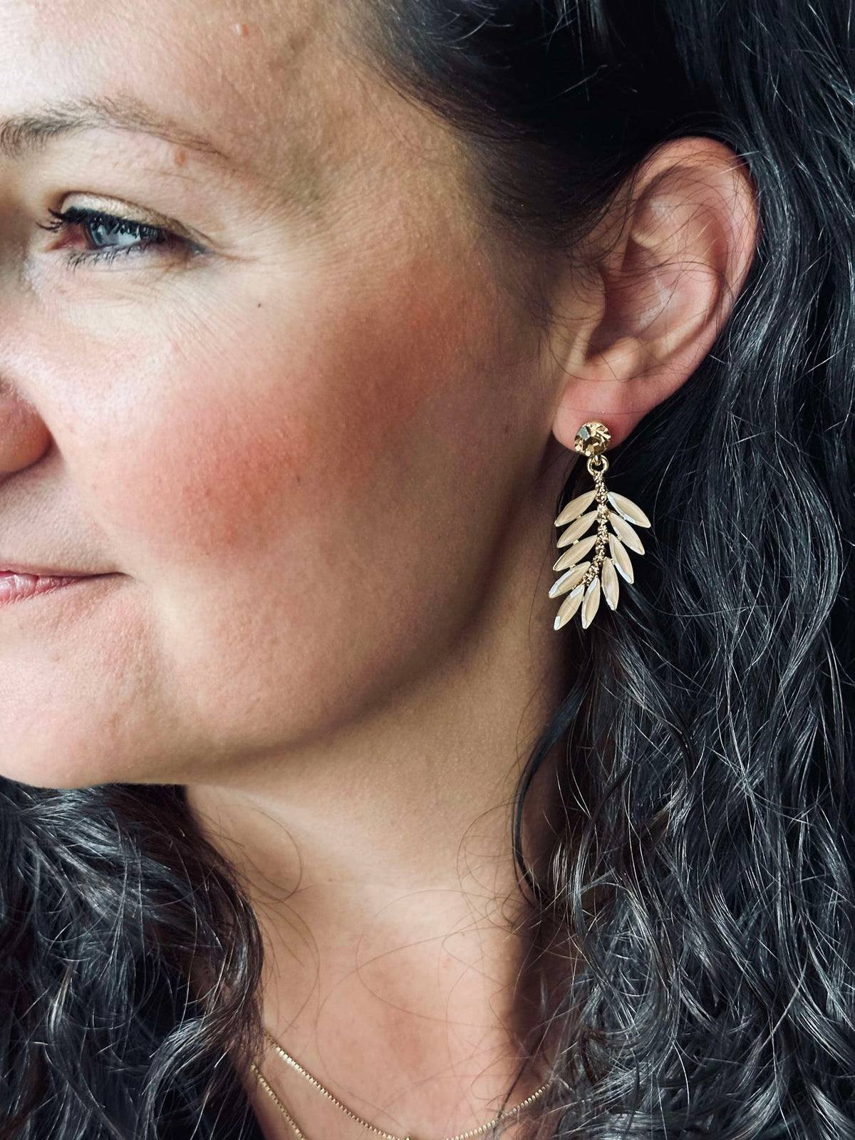 Boucles d’oreilles Feather - Golden