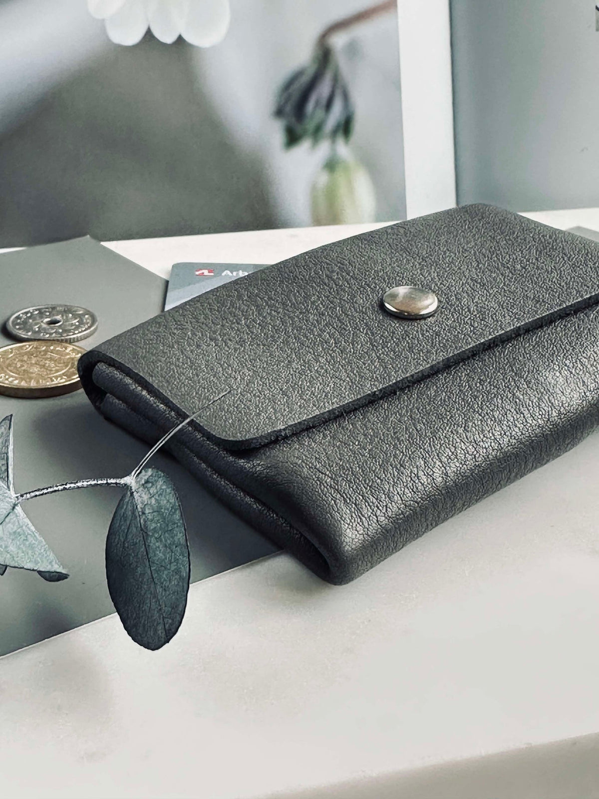 Porte-monnaie Aura small Grey