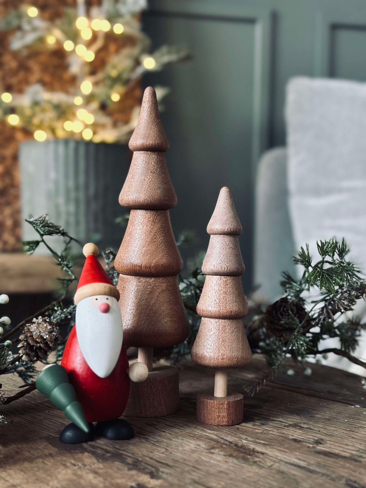 Sapin de Noël Wood - Brun small