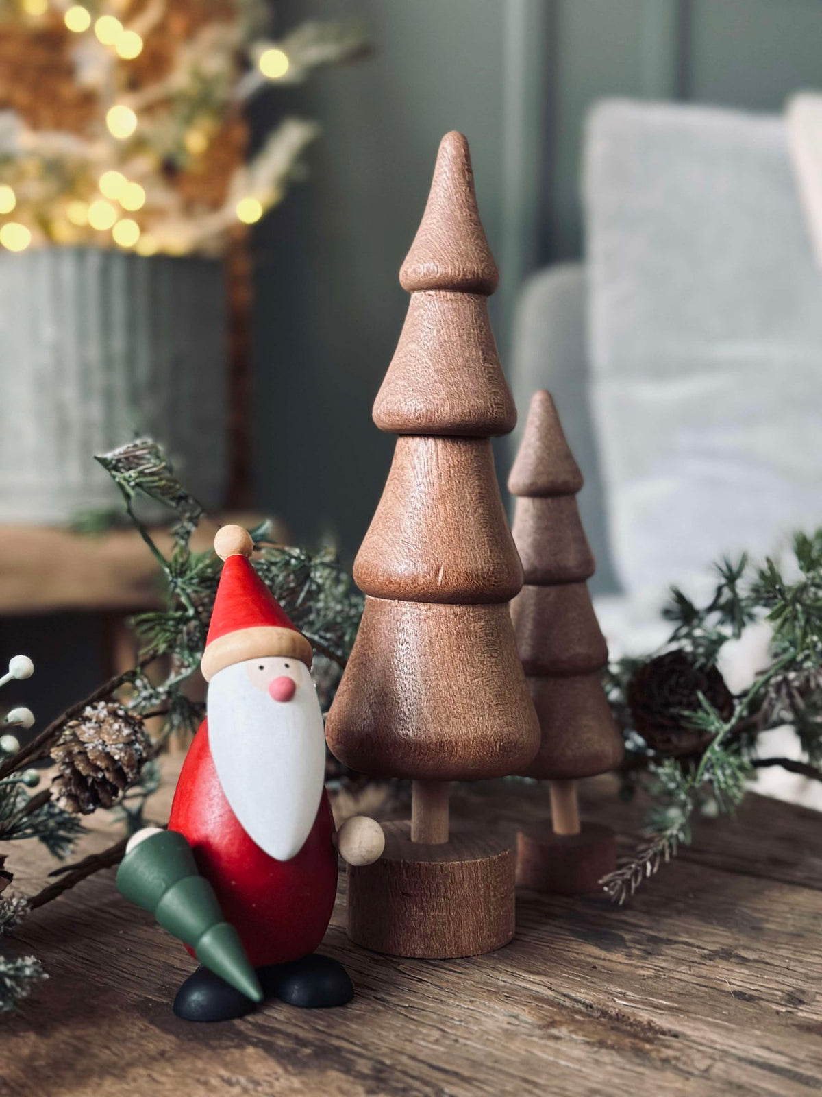 Sapin de Noël Wood - Brun large