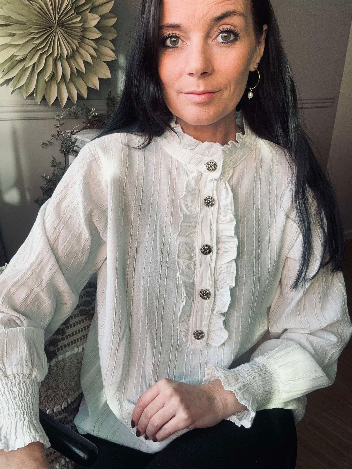 Chemise à volants