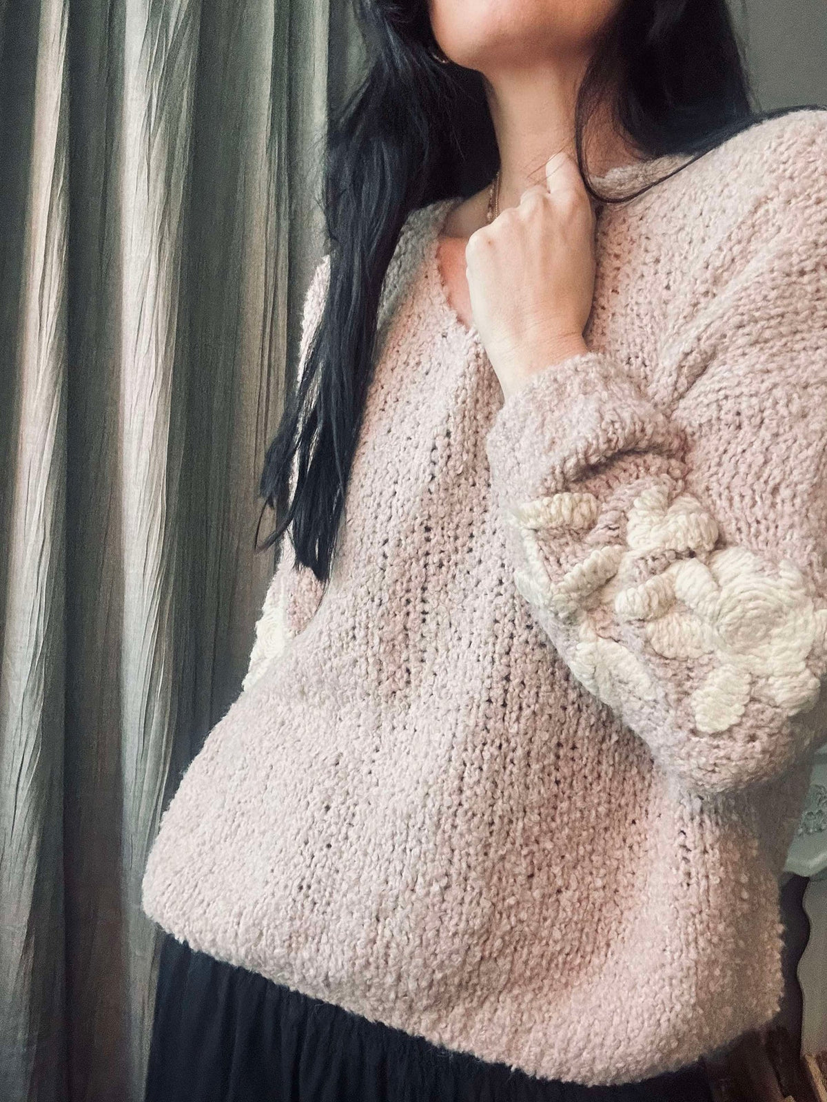 Pull en maille Almond Rose