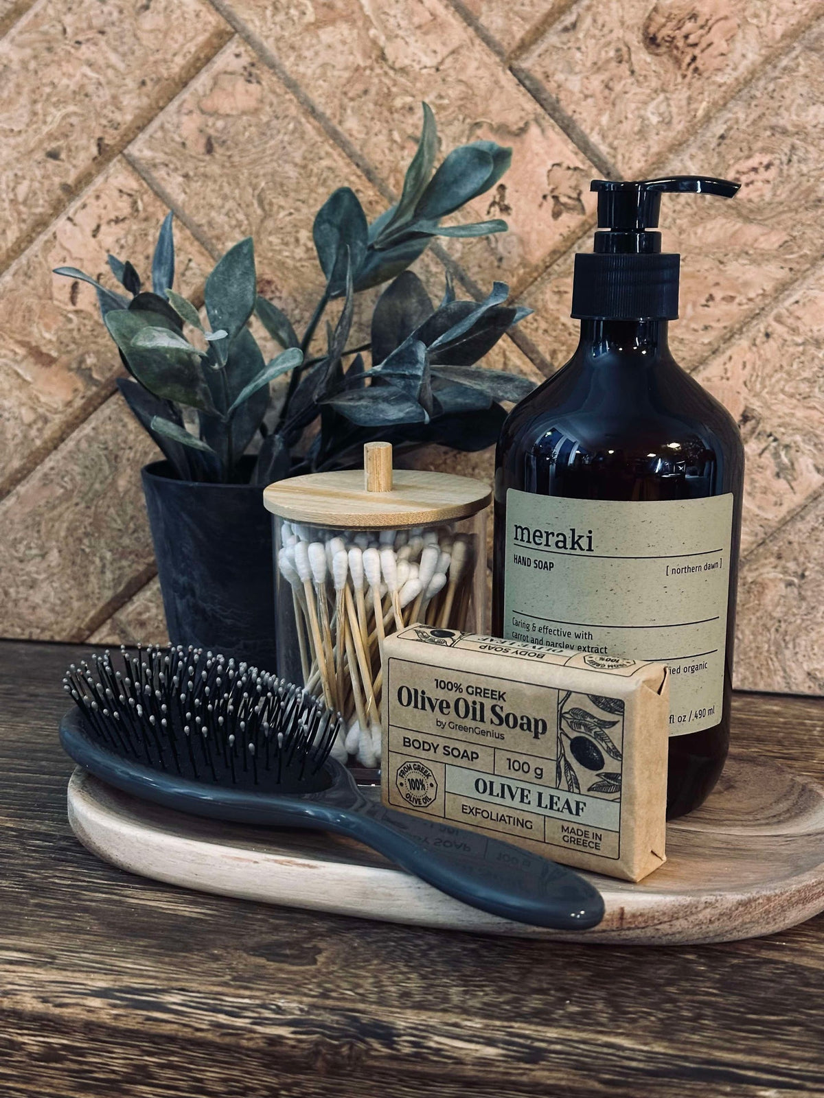 Brosse à cheveux Alma Dark grey