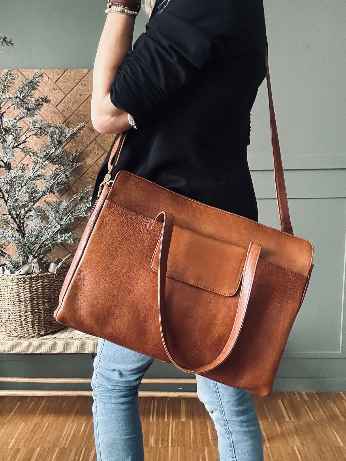 Sac de travail Elvira Walnut
