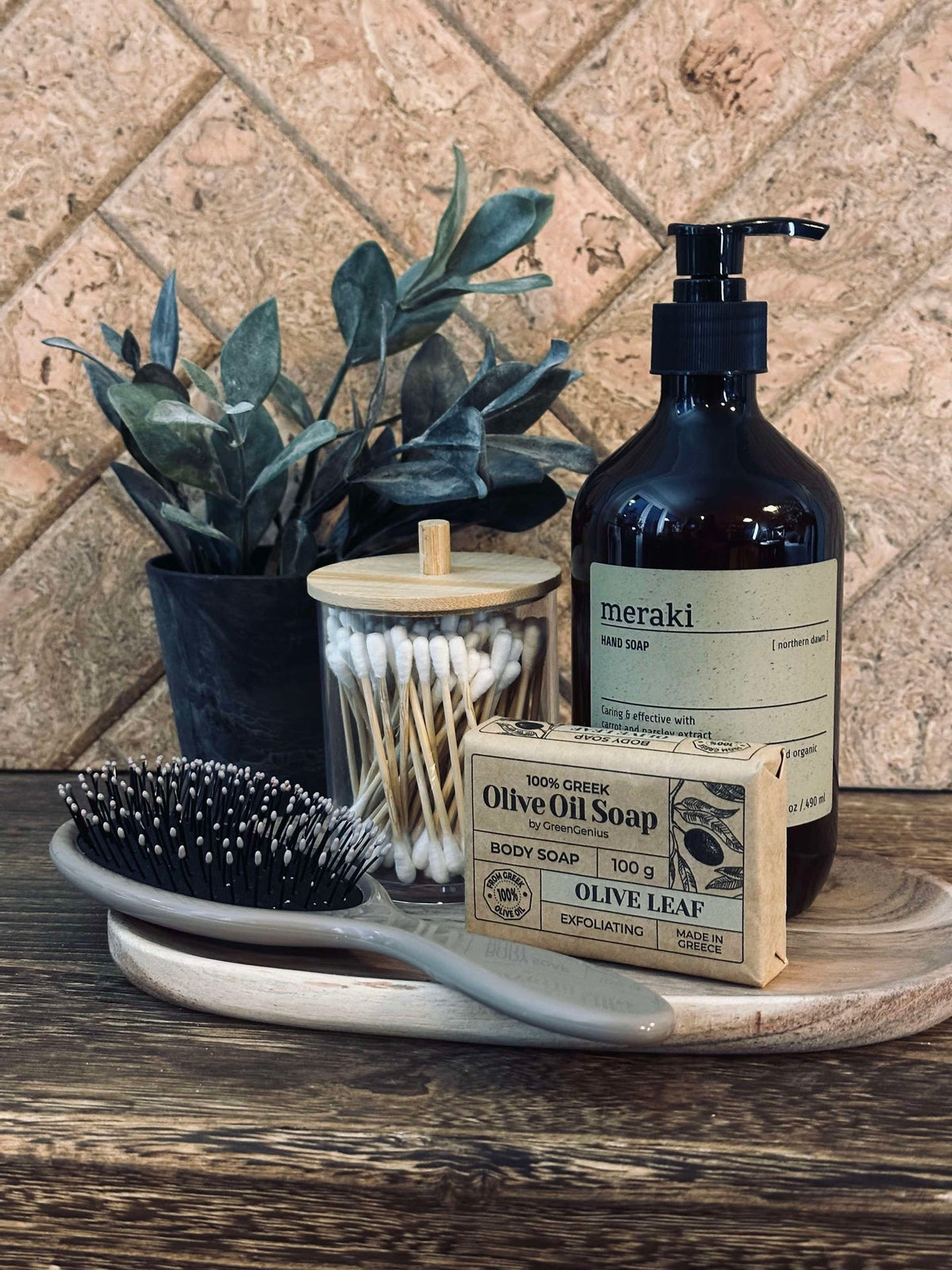 Brosse à cheveux Alma Taupe