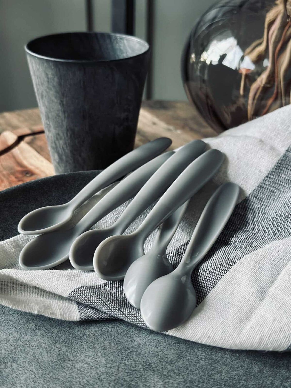 Cuillères pour bébé - Grey - 6 pcs.