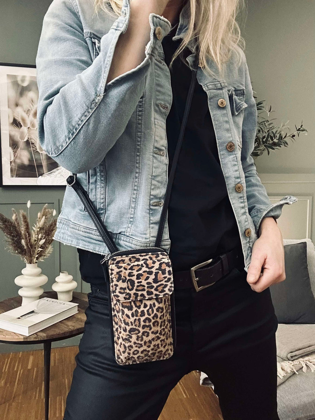 Petite pochette téléphone / crossover Daily Leopard - Small