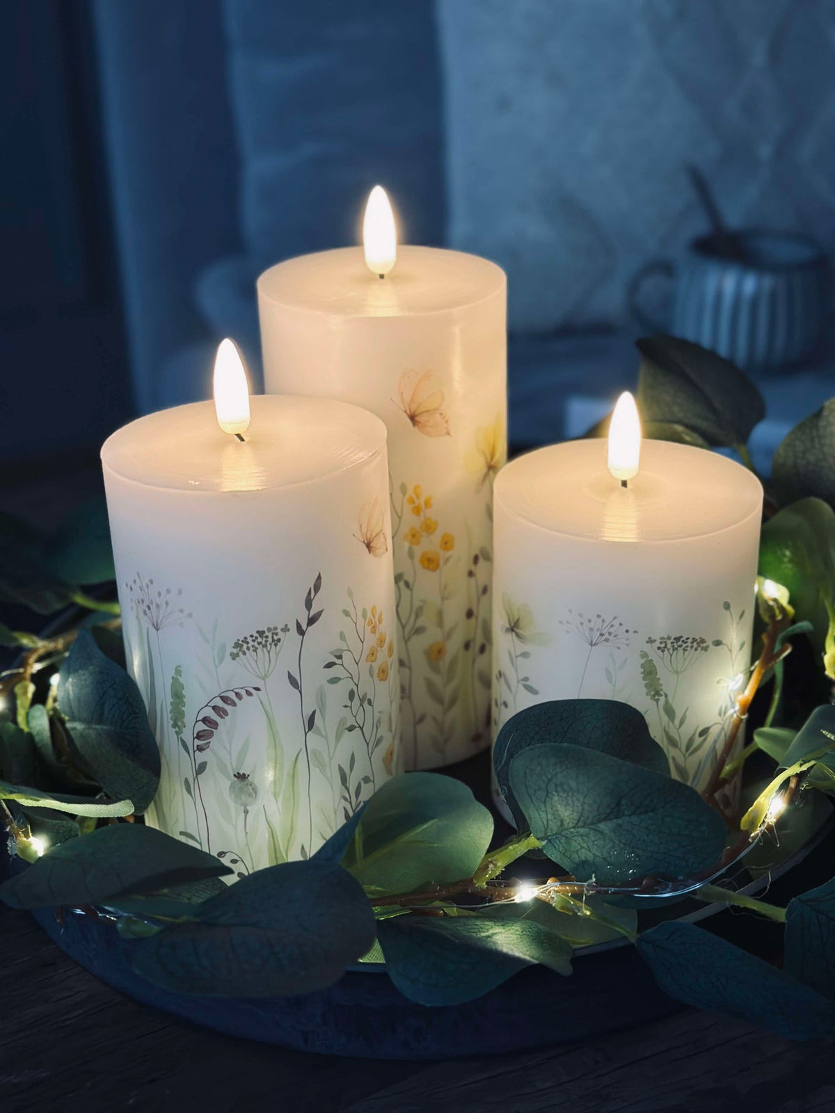 LED WILD FLORA – Lot de 3 et télécommande