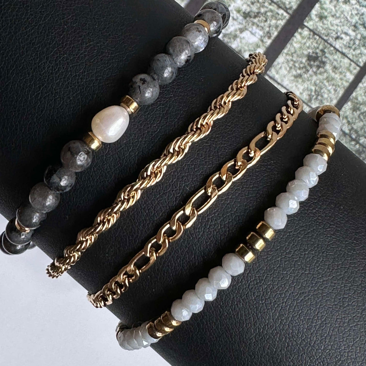 Bracelets Erika Stone - Set de 4 bracelets