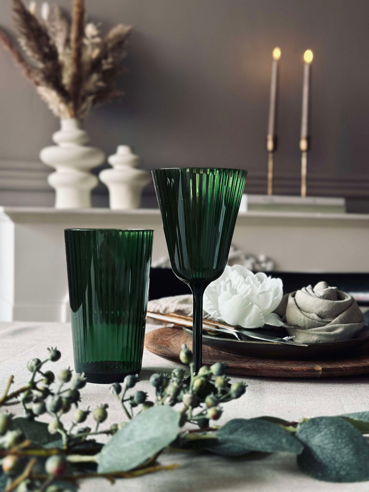 Verre à vin Claire 200 ml. Vert - 2 pcs.