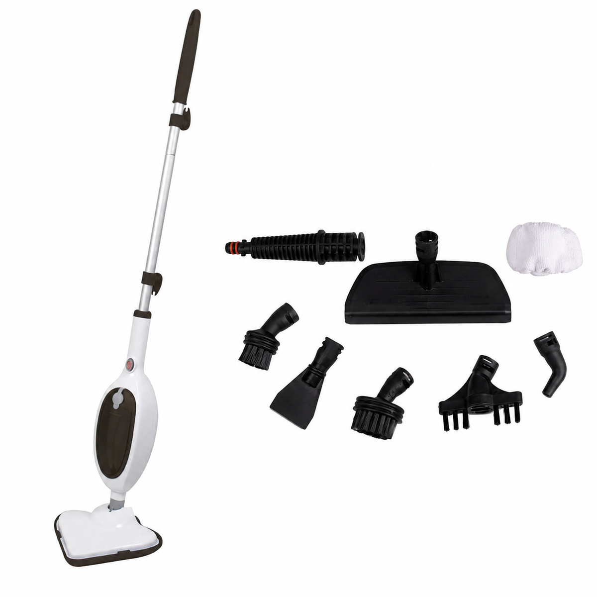 Balai vapeur avec accessoires