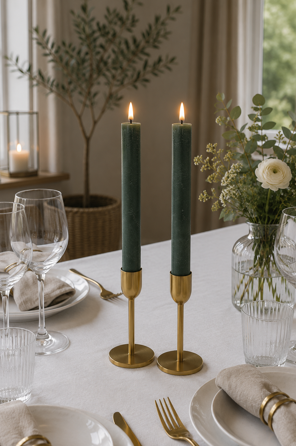 Chandelier LED - Vert 22,5 cm
