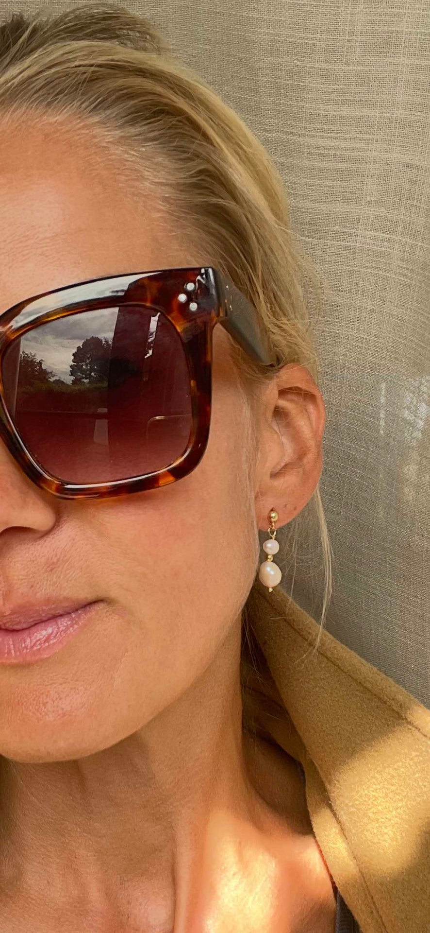 Boucles d’oreilles FLORENTINA avec perles d’eau douce