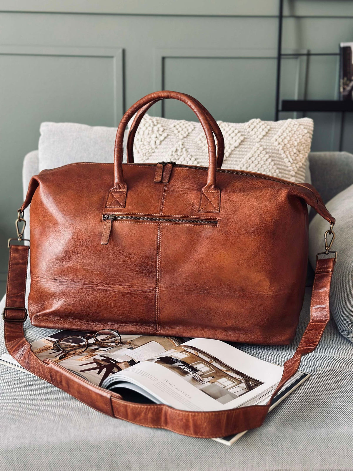 Sac de week-end DEXTER - Cognac