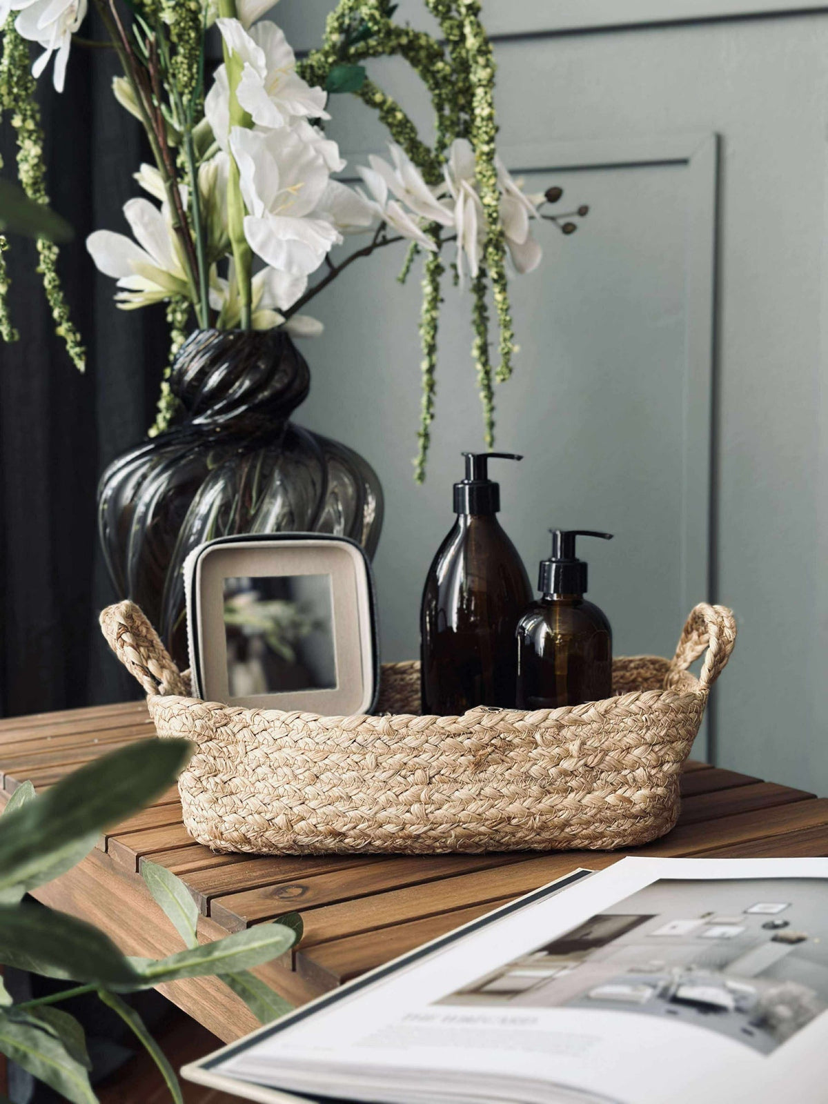 panier avec anse - Jute