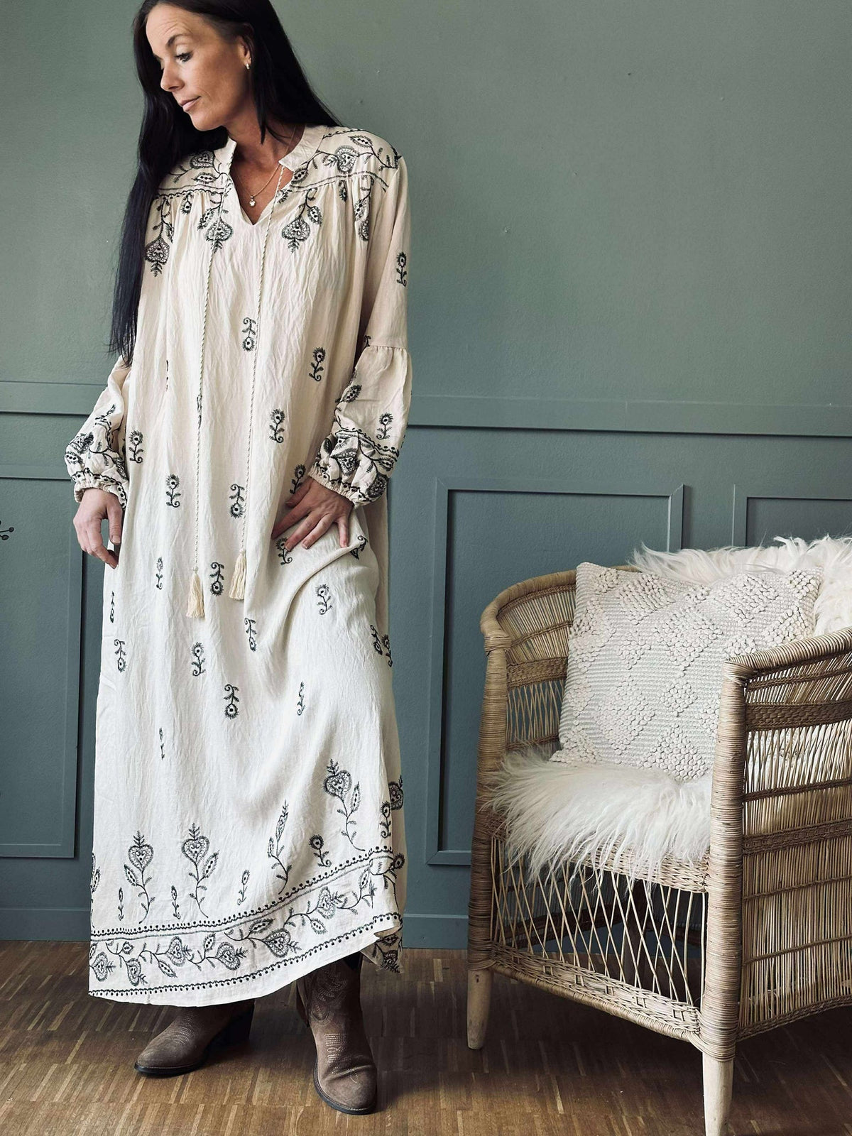 Robe Embroidery boheme