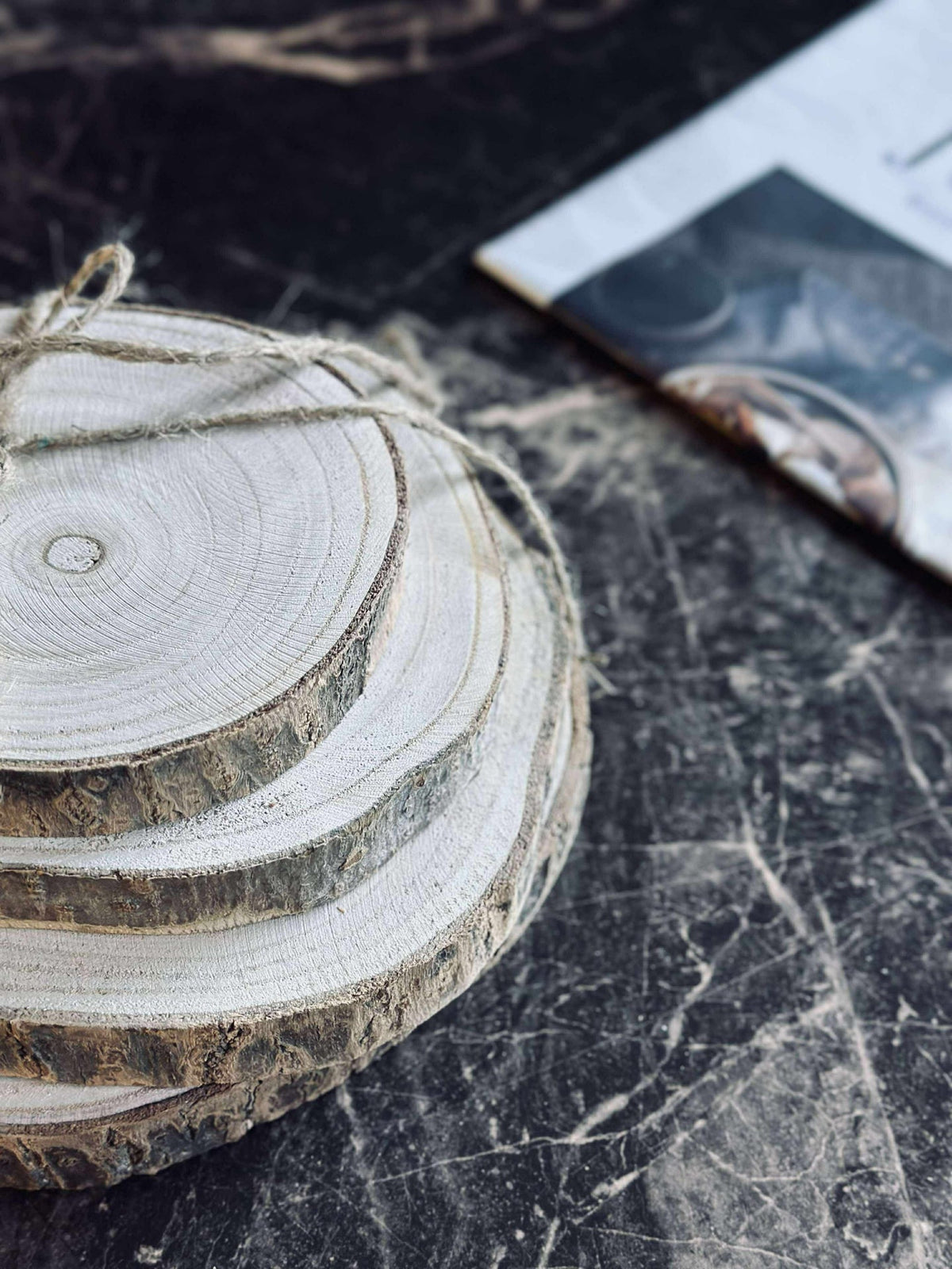Deco wood - Lot de 4 pièces