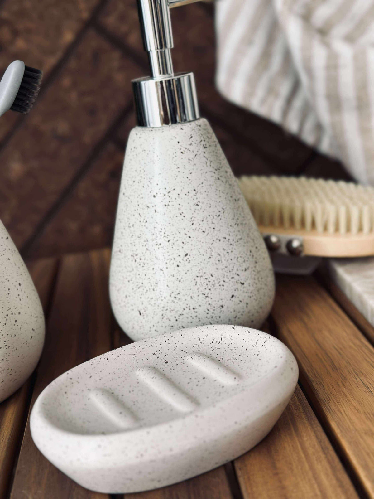 Set de salle de bain en 3 pièces - Nature