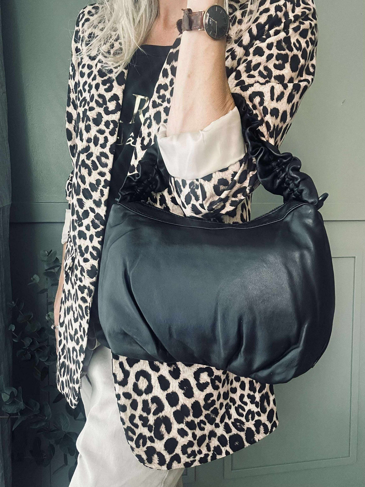 Sac crossbody en cuir raffiné