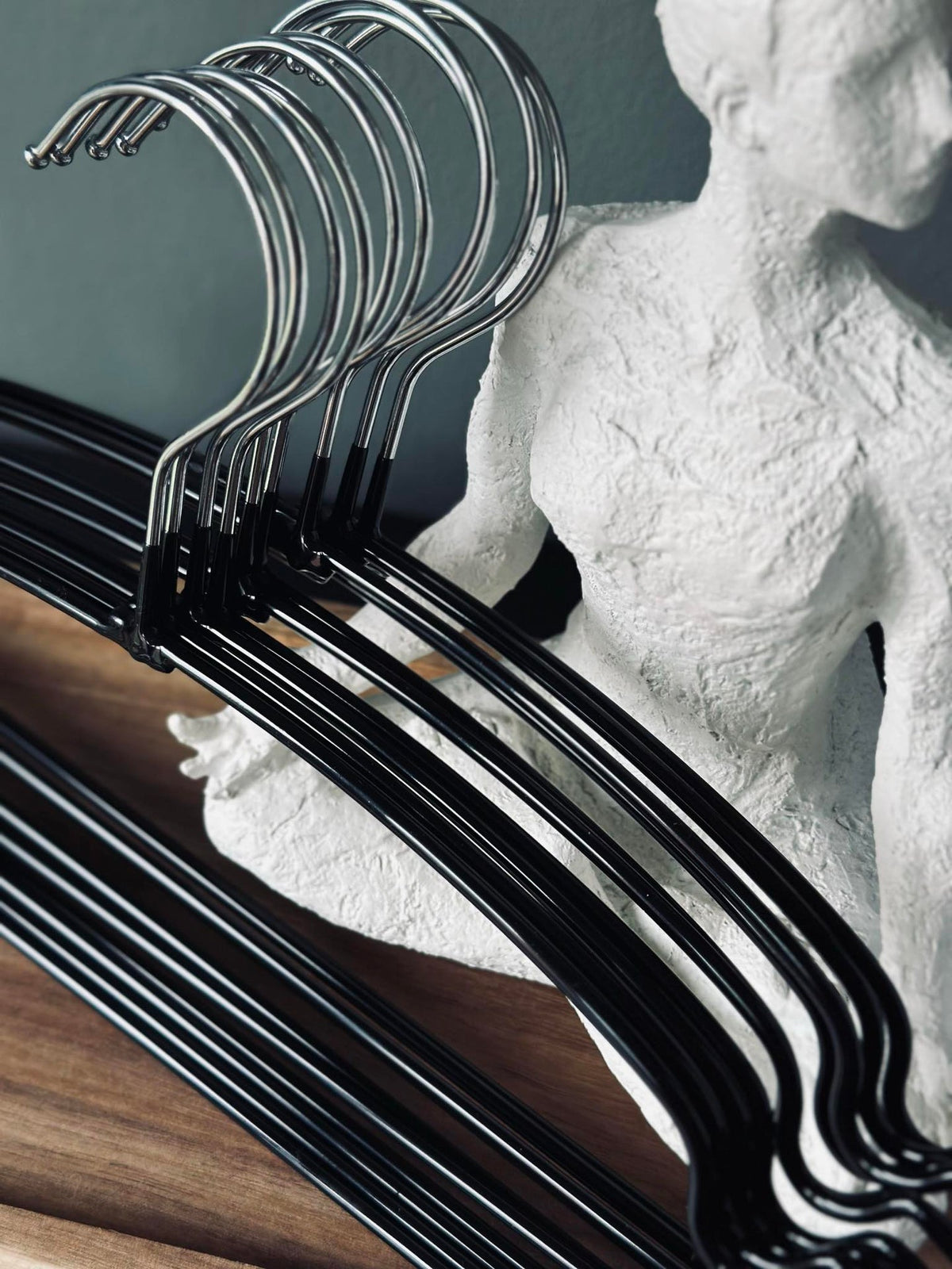 Cintres - Lot de 10 pcs / Noir