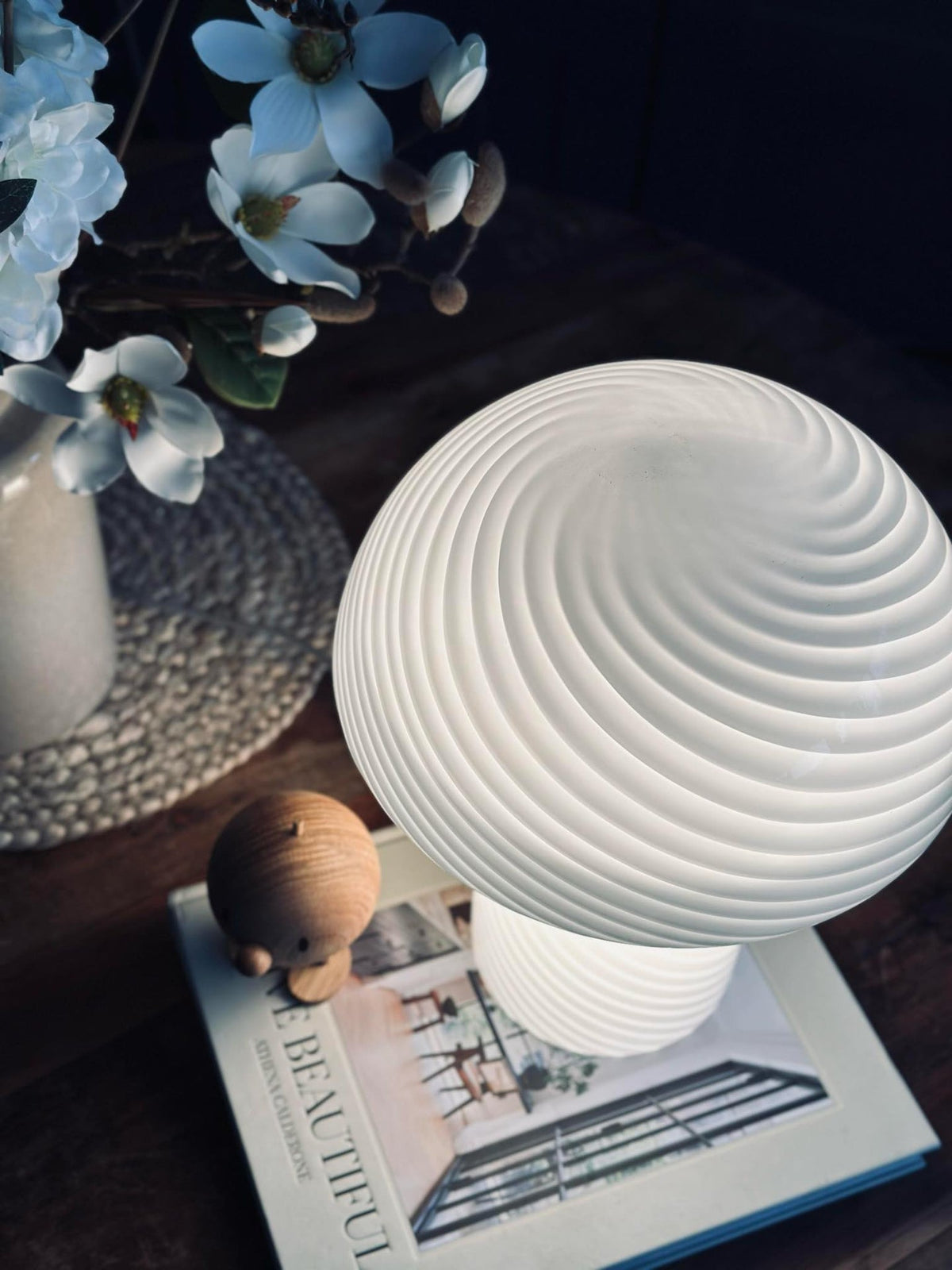 Mushroom Elsa - Blanc 32 cm