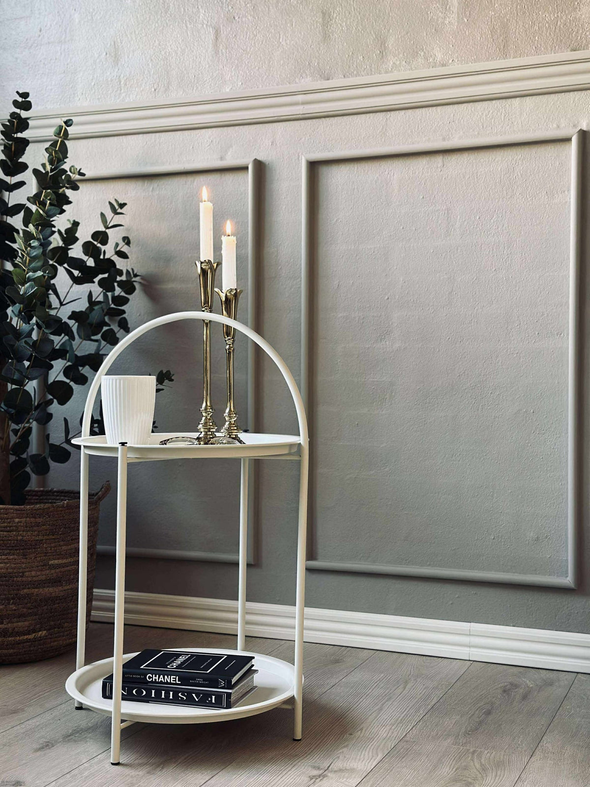 Table d'appoint - blanc cassé