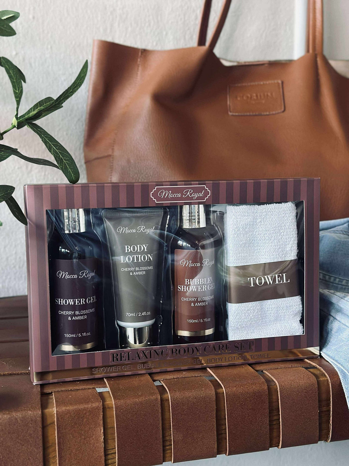 Coffret cadeau, ensemble de bain en 5 parties - MIX