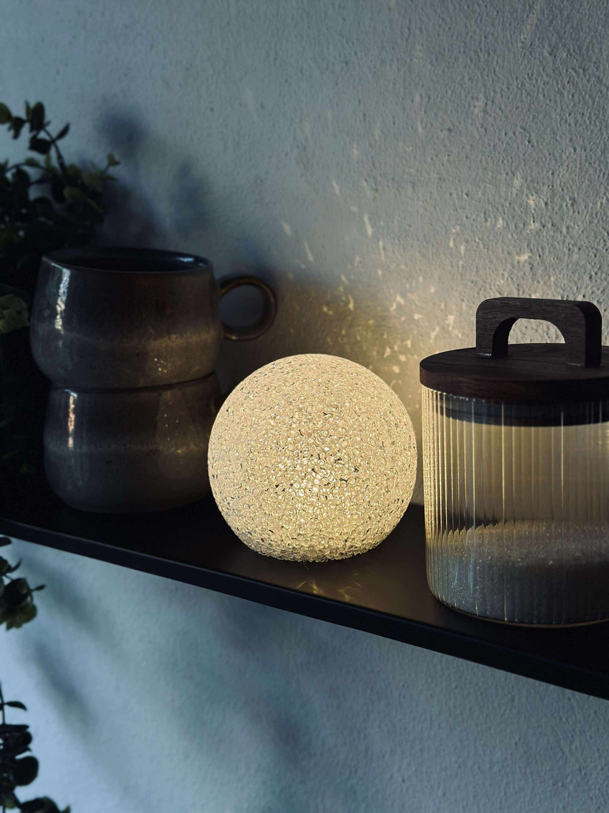 Sphère avec éclairage LED