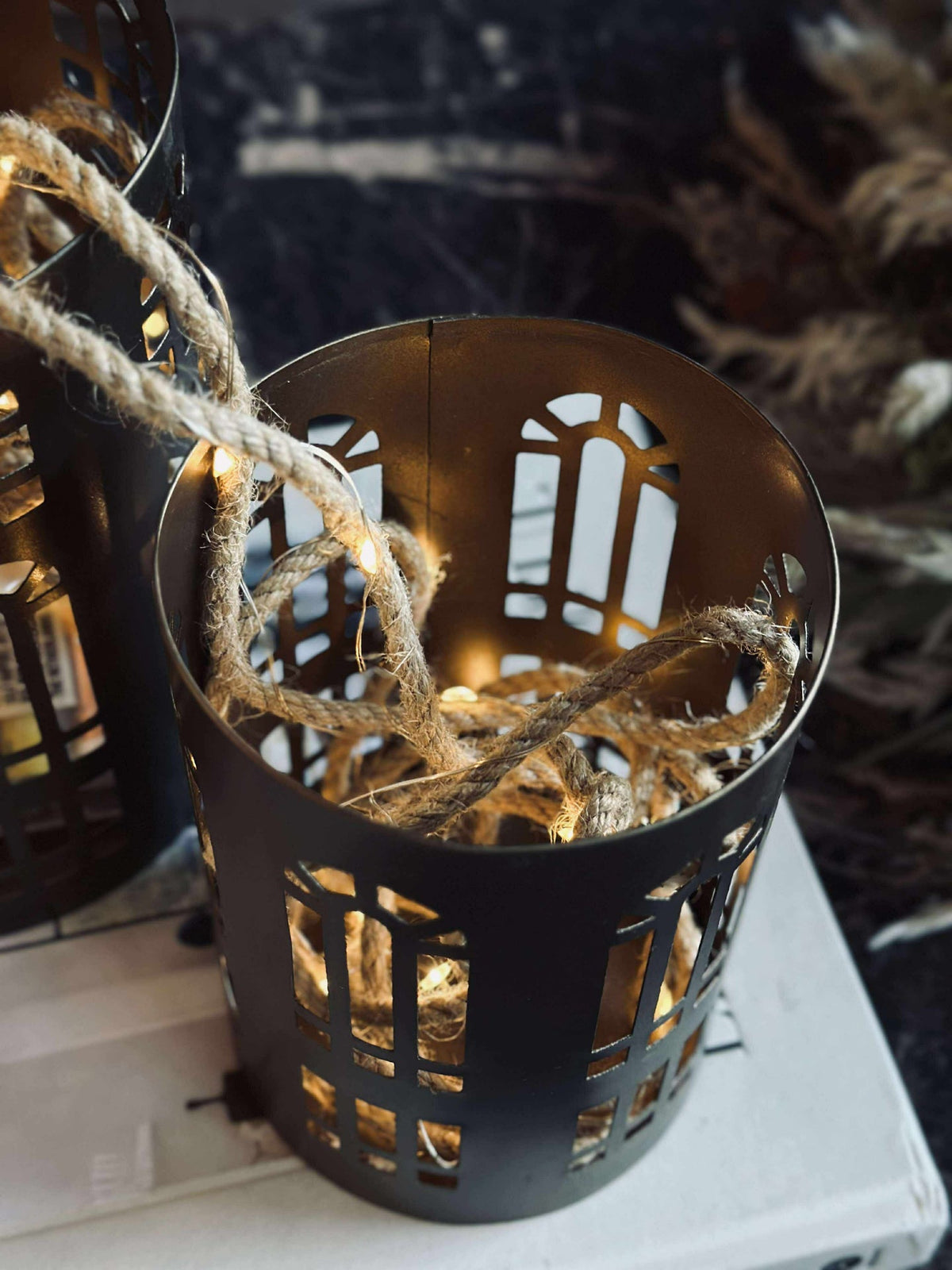 Lot de lanternes avec 2 pièces