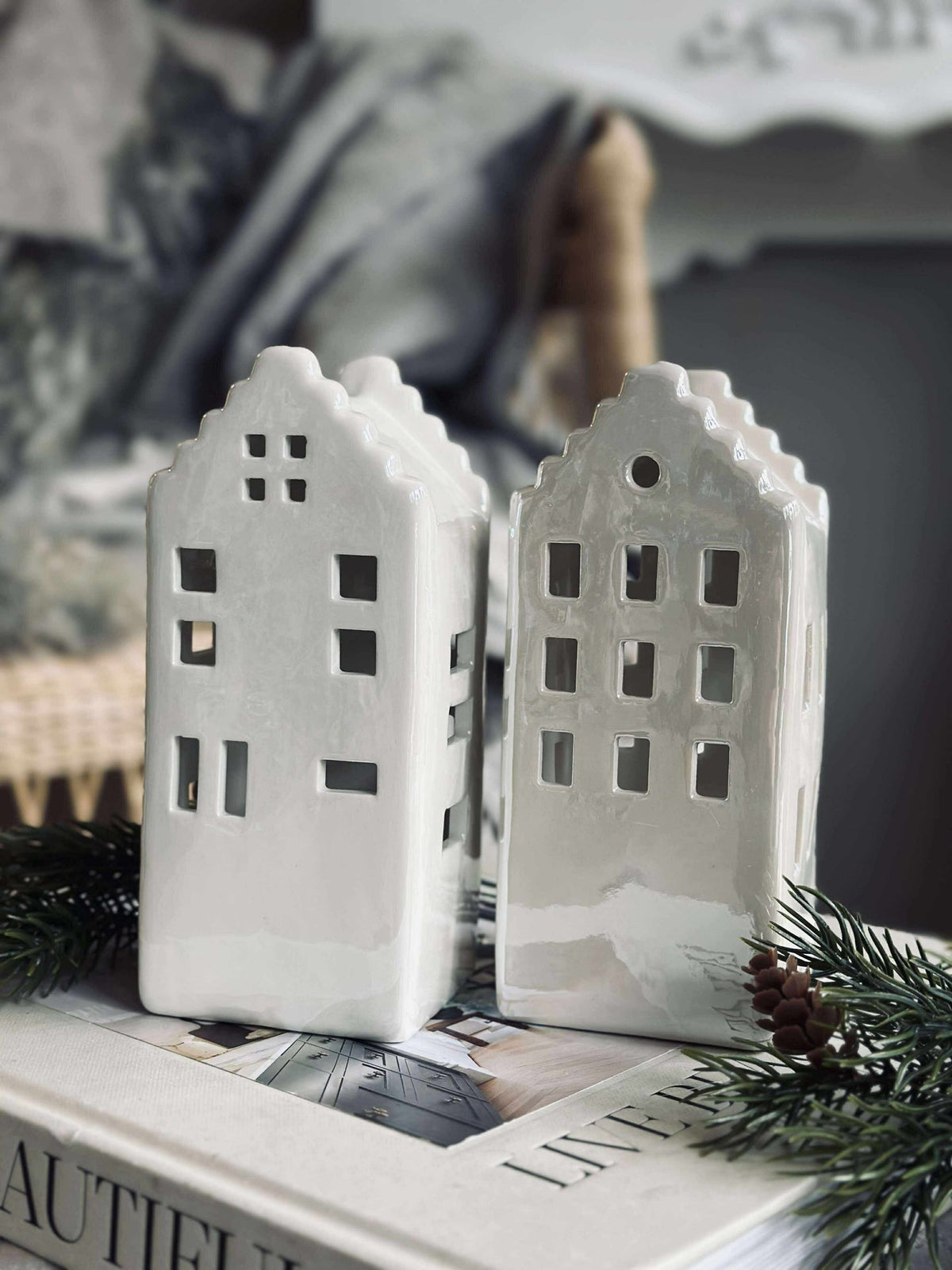 Maison lumineuse avec led - WHITE MIX