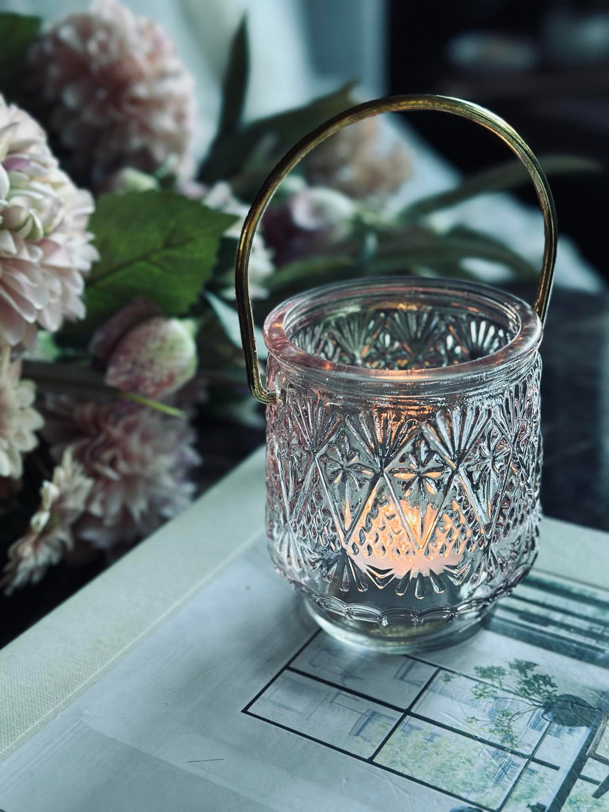 Lanterne photophore - Rose