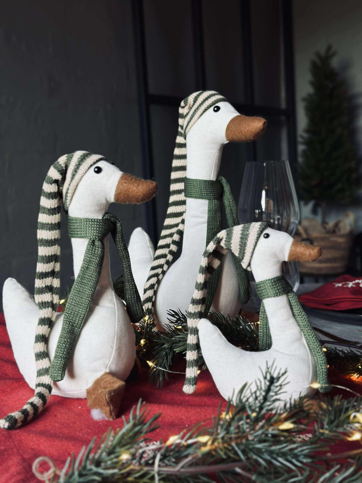 Canard de Noël avec bonnet vert - Moyen