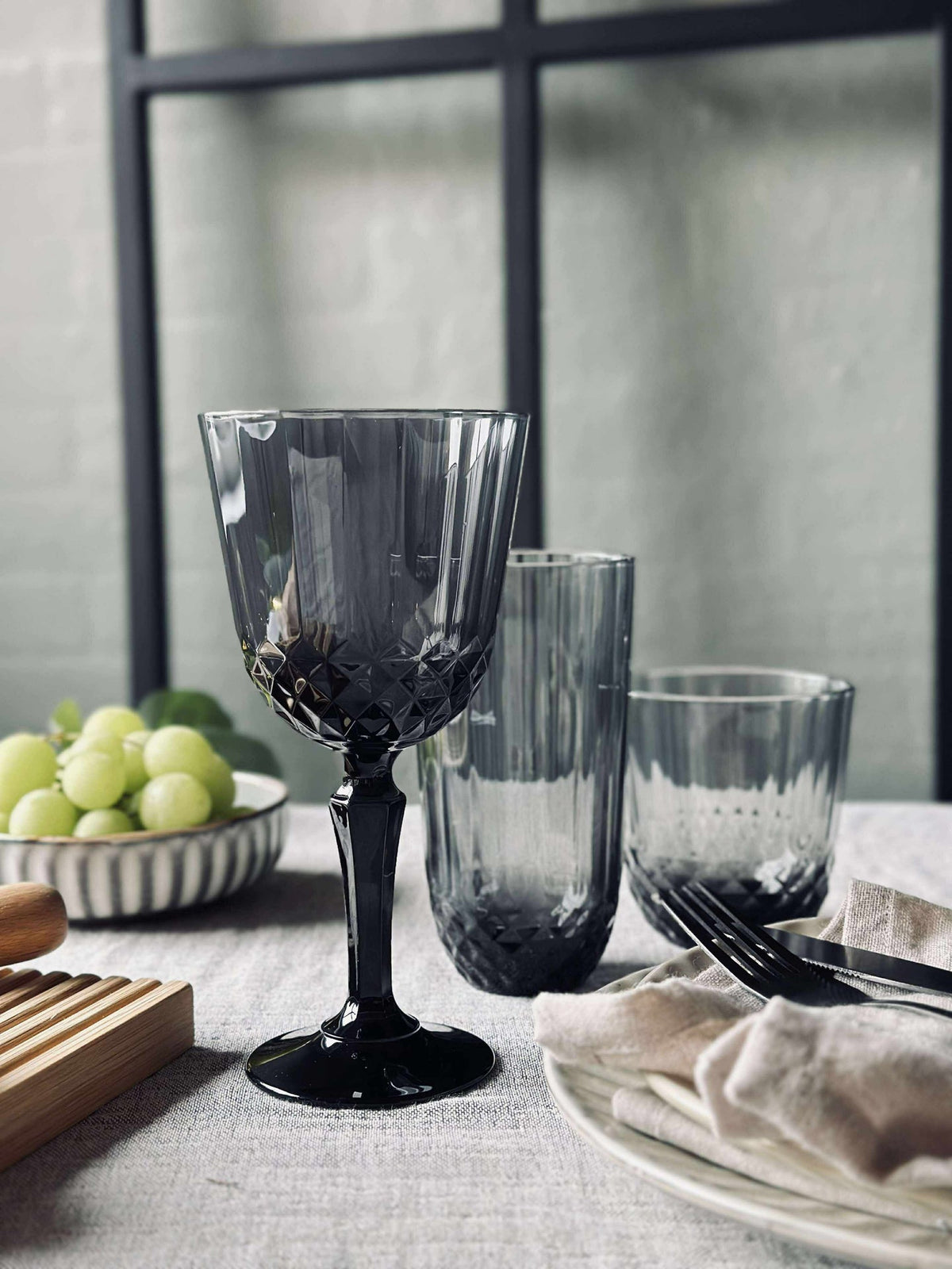 Verre à eau Sanna grey
