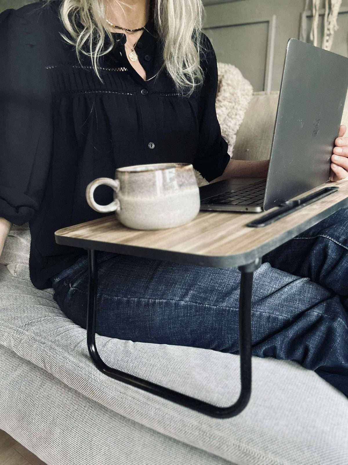 Table plateau avec support pour ipad / téléphone