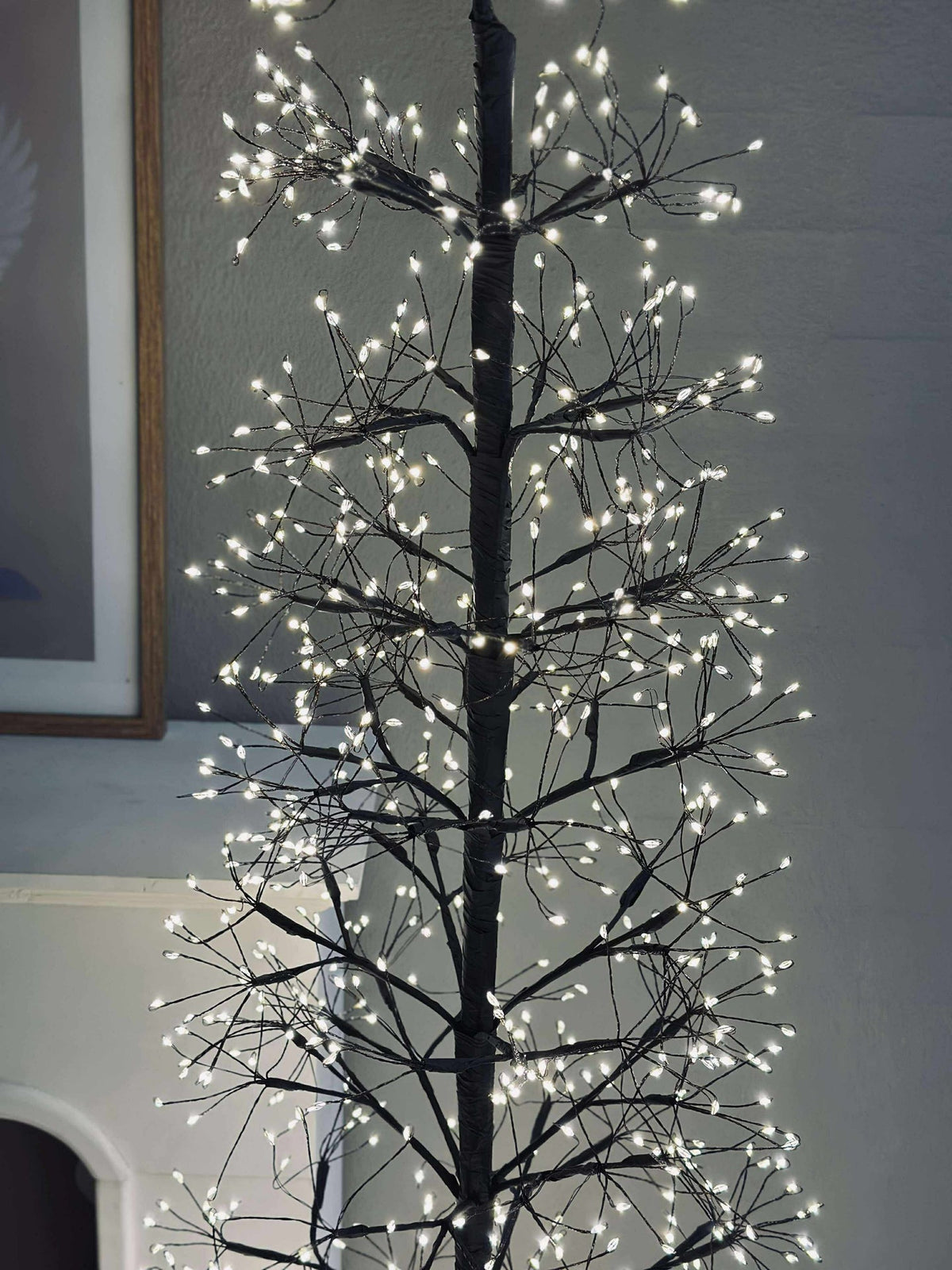 Sapin de Noël avec 1600 lumières LED - Noir