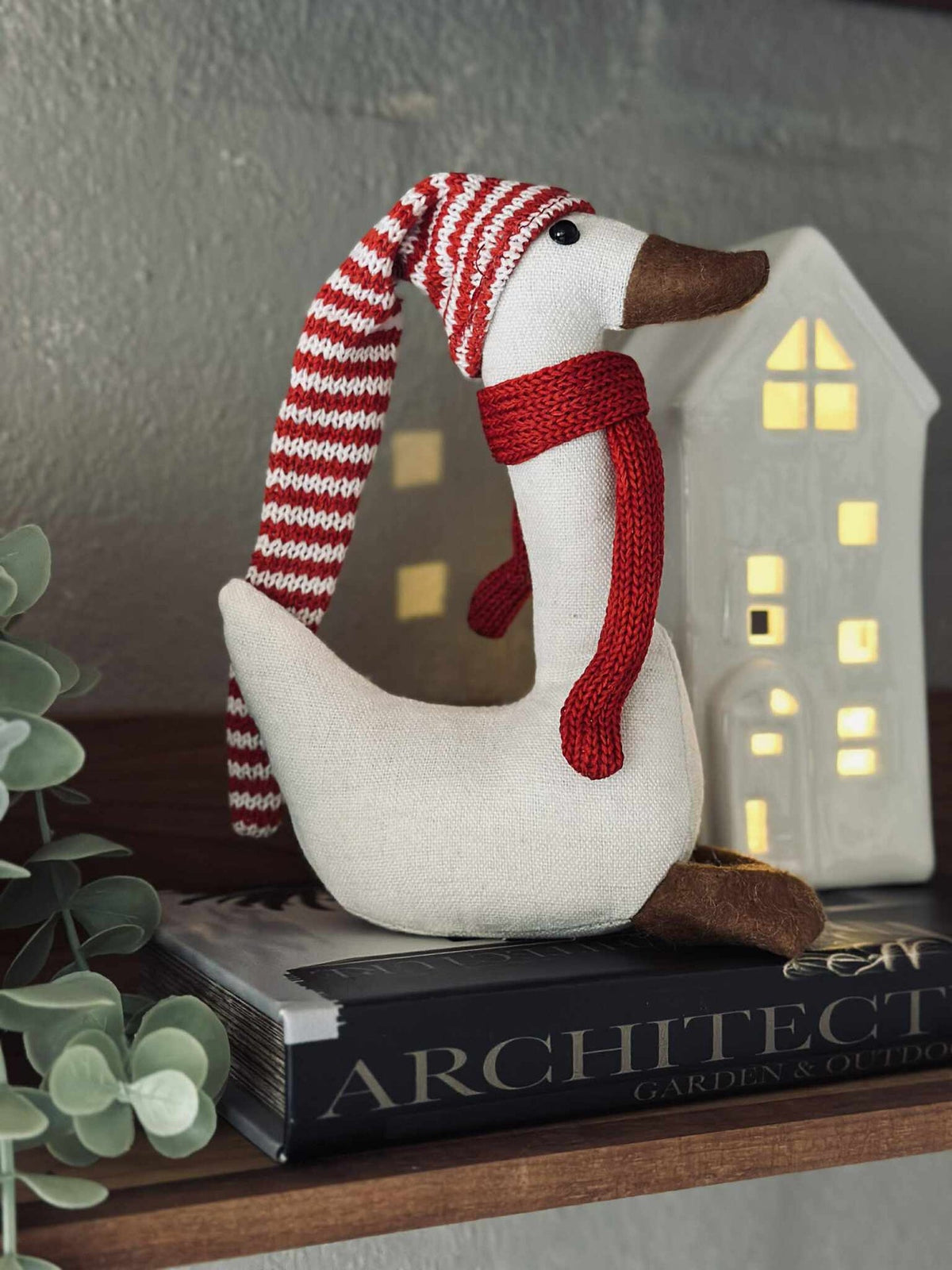 Canard de Noël avec bonnet rouge - Mini