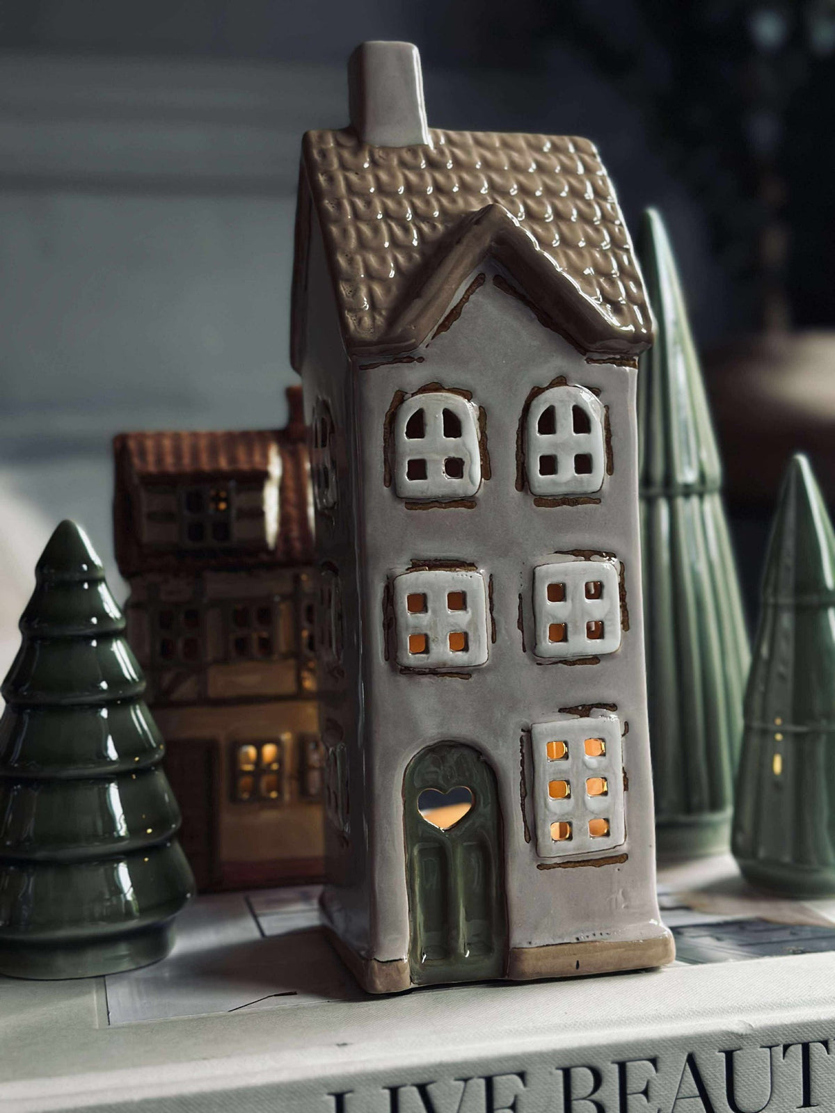 Maison lumineuse Beige - Céramique