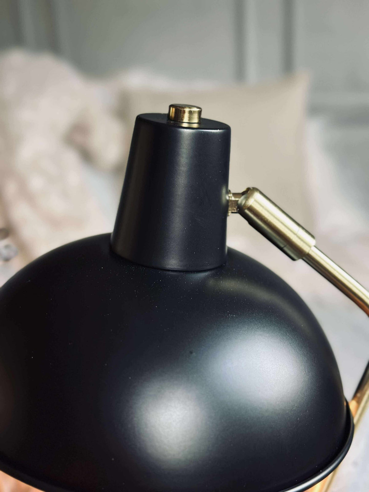 Lampe de table Retro - Noir / or