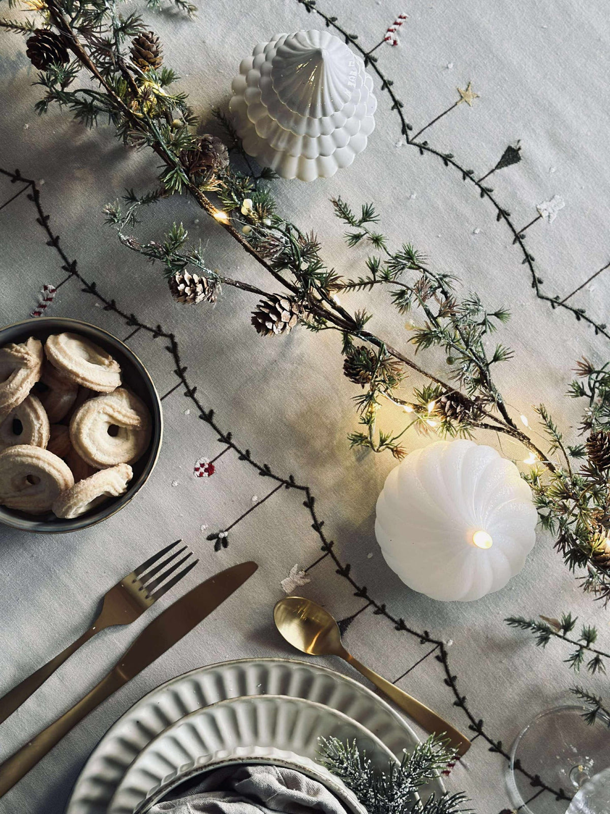 Sapin de Noël - Porcelaine blanche