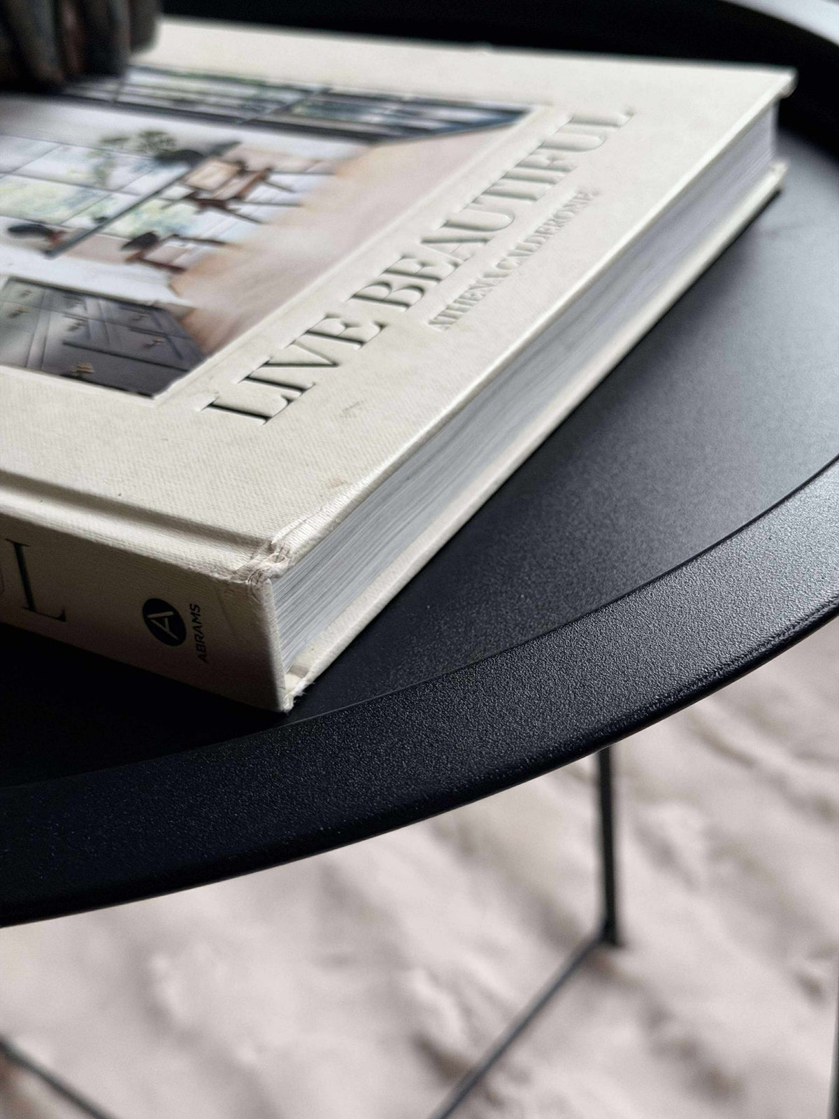 Table d’appoint en plateau - Métal noir