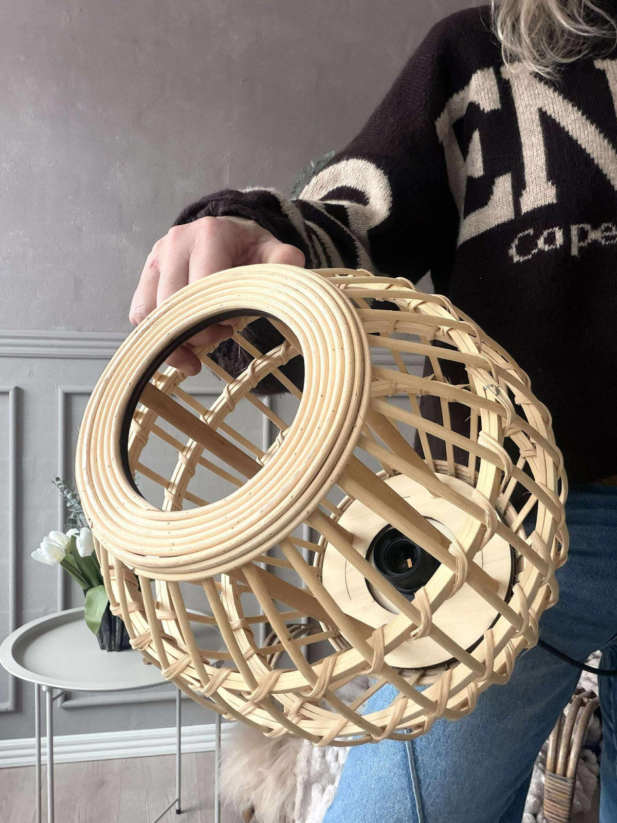 Lampe Bambou - Dia 28 cm